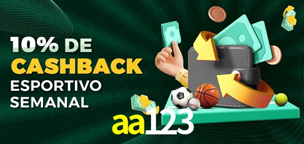 10% de bônus de cashback na aa123